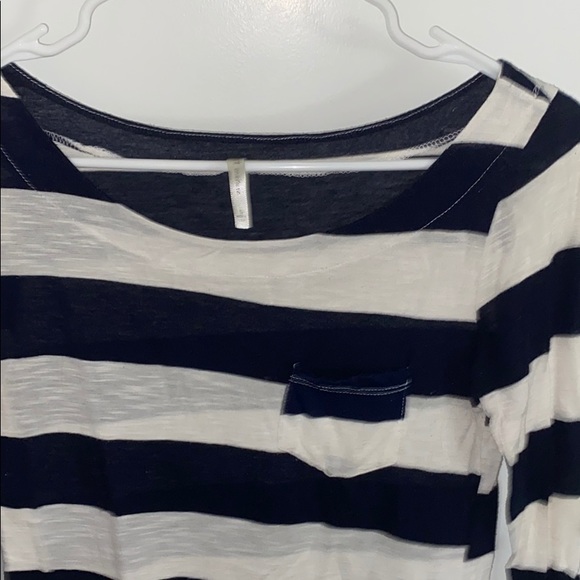 Navy blue and white striped shirt - Picture 2 of 2